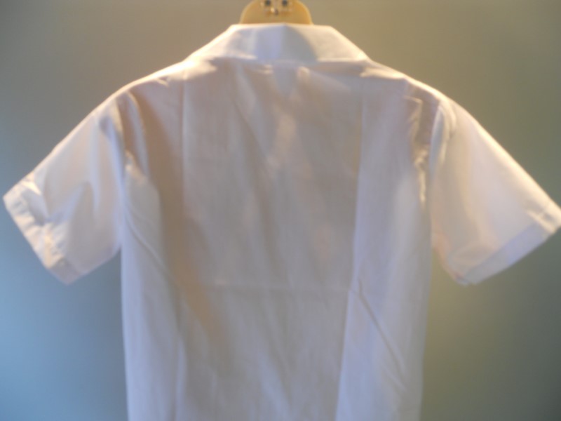 Nos Vintage 1960s White Blouse Uniform Shirt Waitress School College Preppy 36