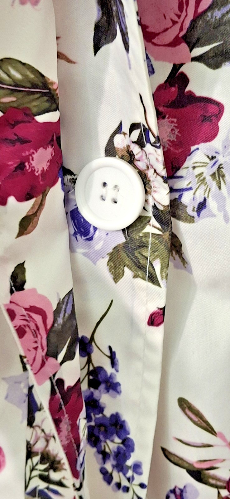 Vintage Tudor Court Windbreaker Jacket Floral CottageCore Roses Sz L Womens