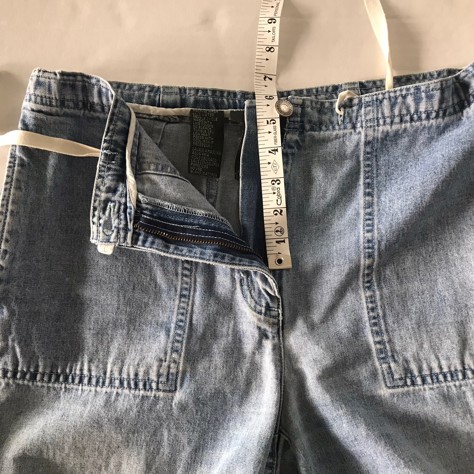 Lauren Jeans Co Womens Sz 6 Vintage 90’s Mom Denim Shorts High Waist Drawstring