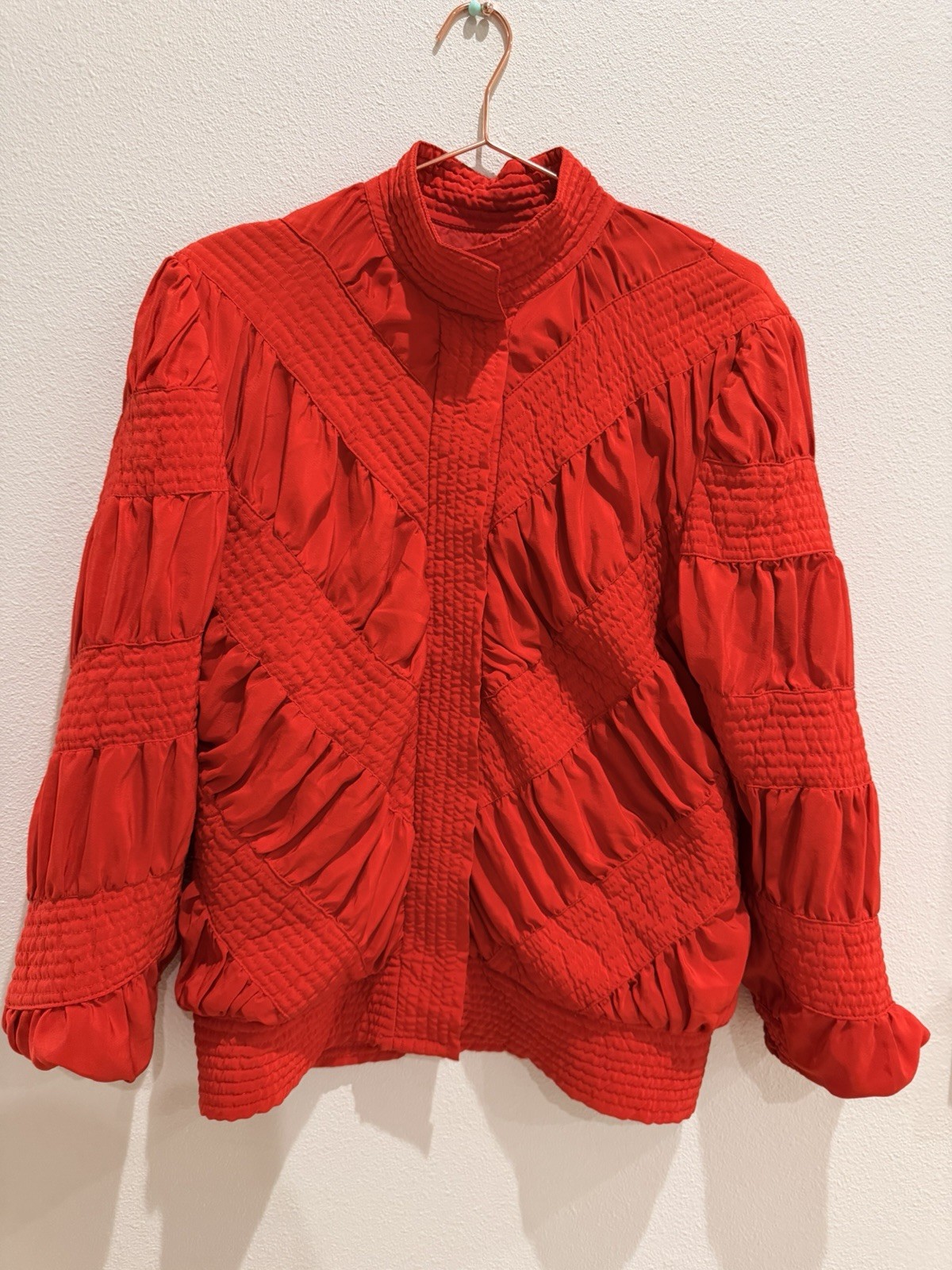 Vintage Womens Red Marguerite Rubel Coat Jacket Medium