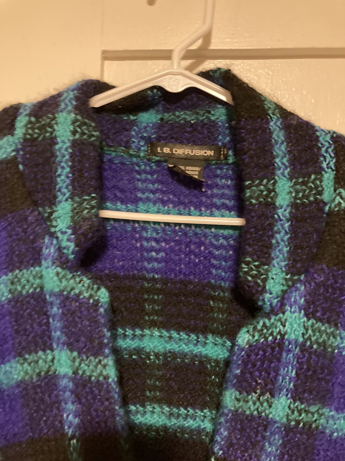 Vintage 1980’s I.B. Diffusion Wool Mohair Nylon Blend Sweater Women’s Large
