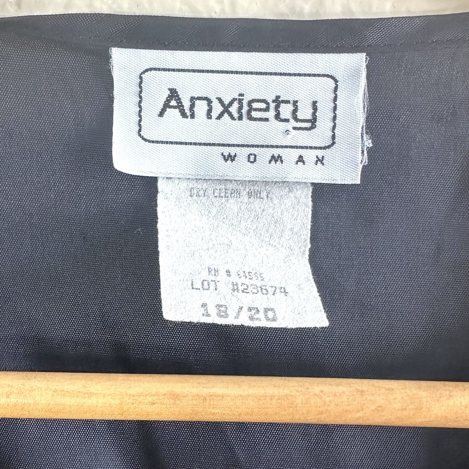 Anxiety Vintage 90s Satin Classic Formal Vest Womes 18/20