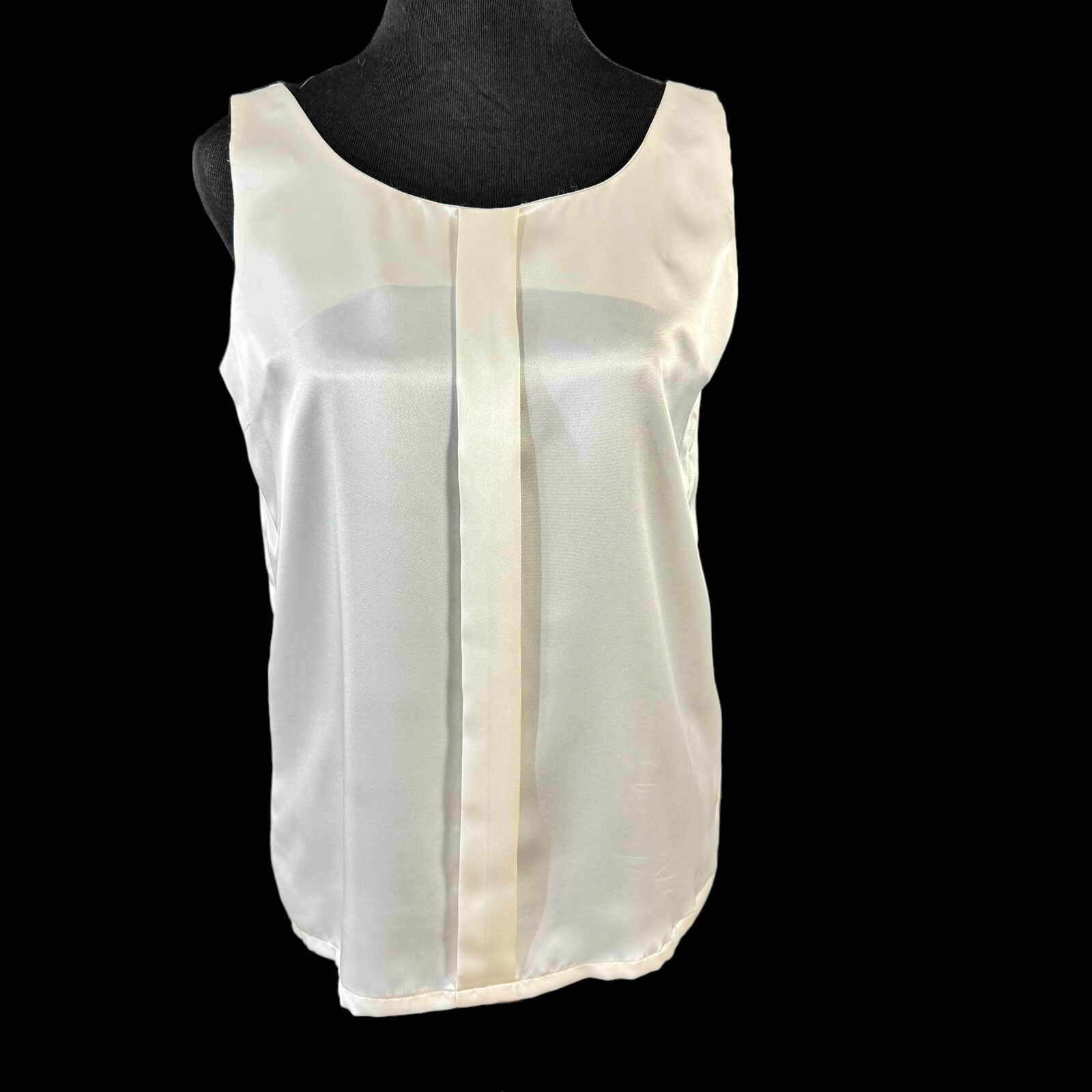 Talbots Winter White Wool Suit Tuxedo Blazer Camisole Skirt Size 6 Vintage 1990s