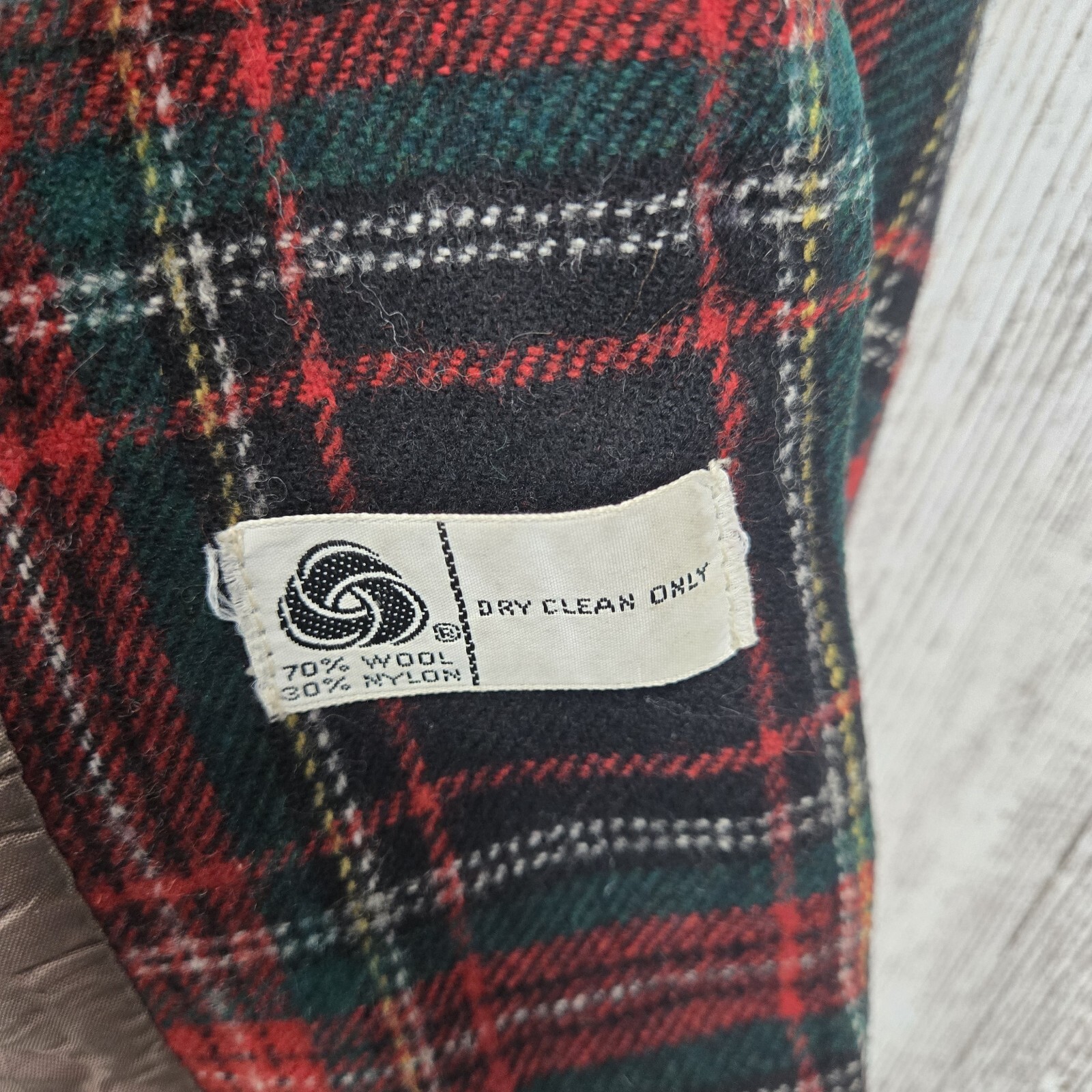 Vintage Tartan Womens Size 10 Porsha By Winer Tartan Red / Green Blazer Wool