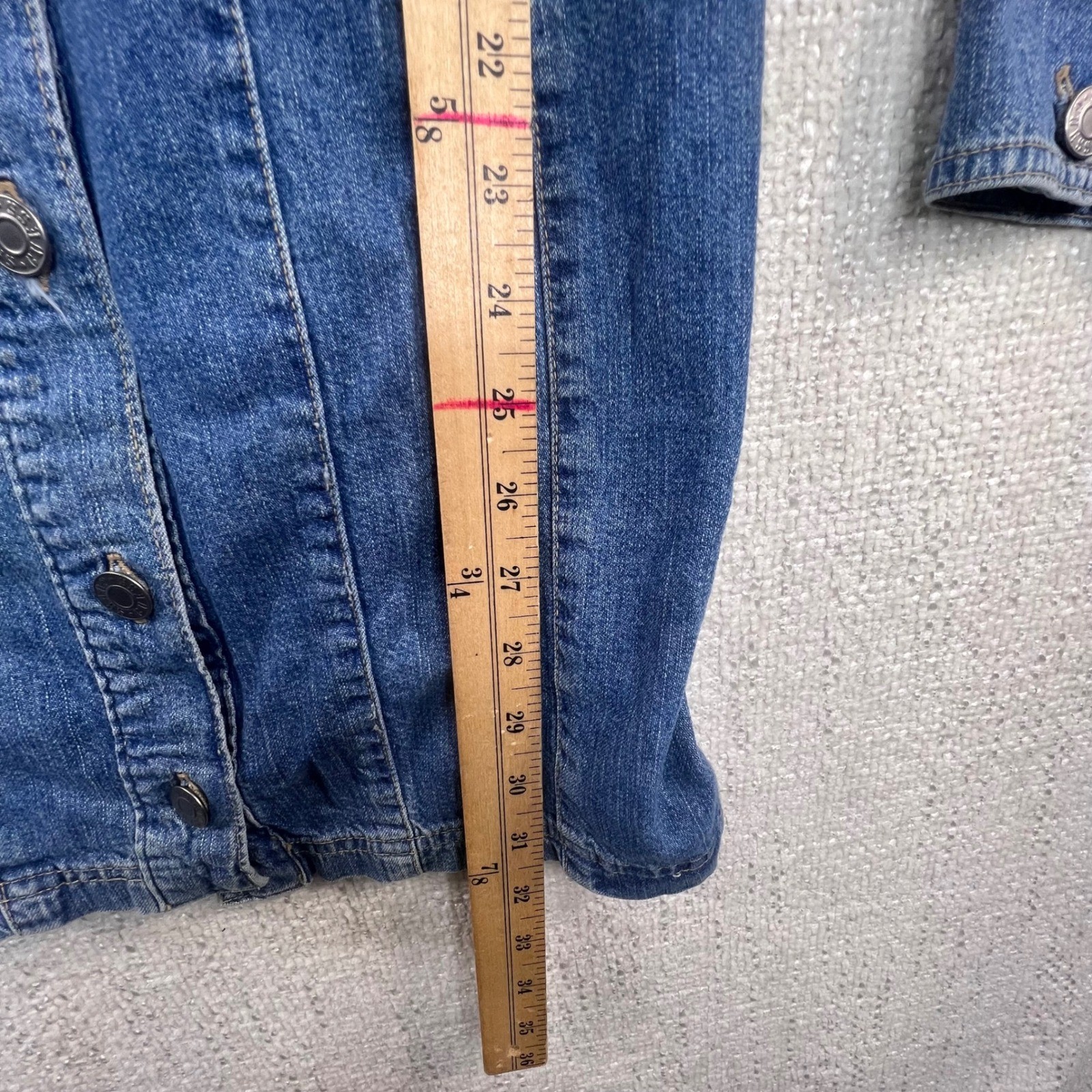 Vintage Guess Jeans USA Denim Mini Dress Medium Wash Button Front Siz 9 Made USA