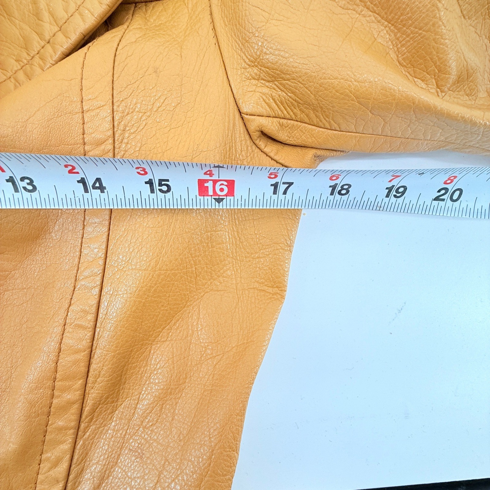 The Tannery Montgomery Ward Vintage Mustard Yellow Leather Trench Coat *read*