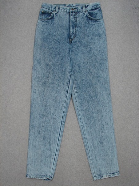 OF03435 VINTAGE 1970s ***GITANO*** HIGH WAIST WOMENS JEANS sz12L ACID WASH