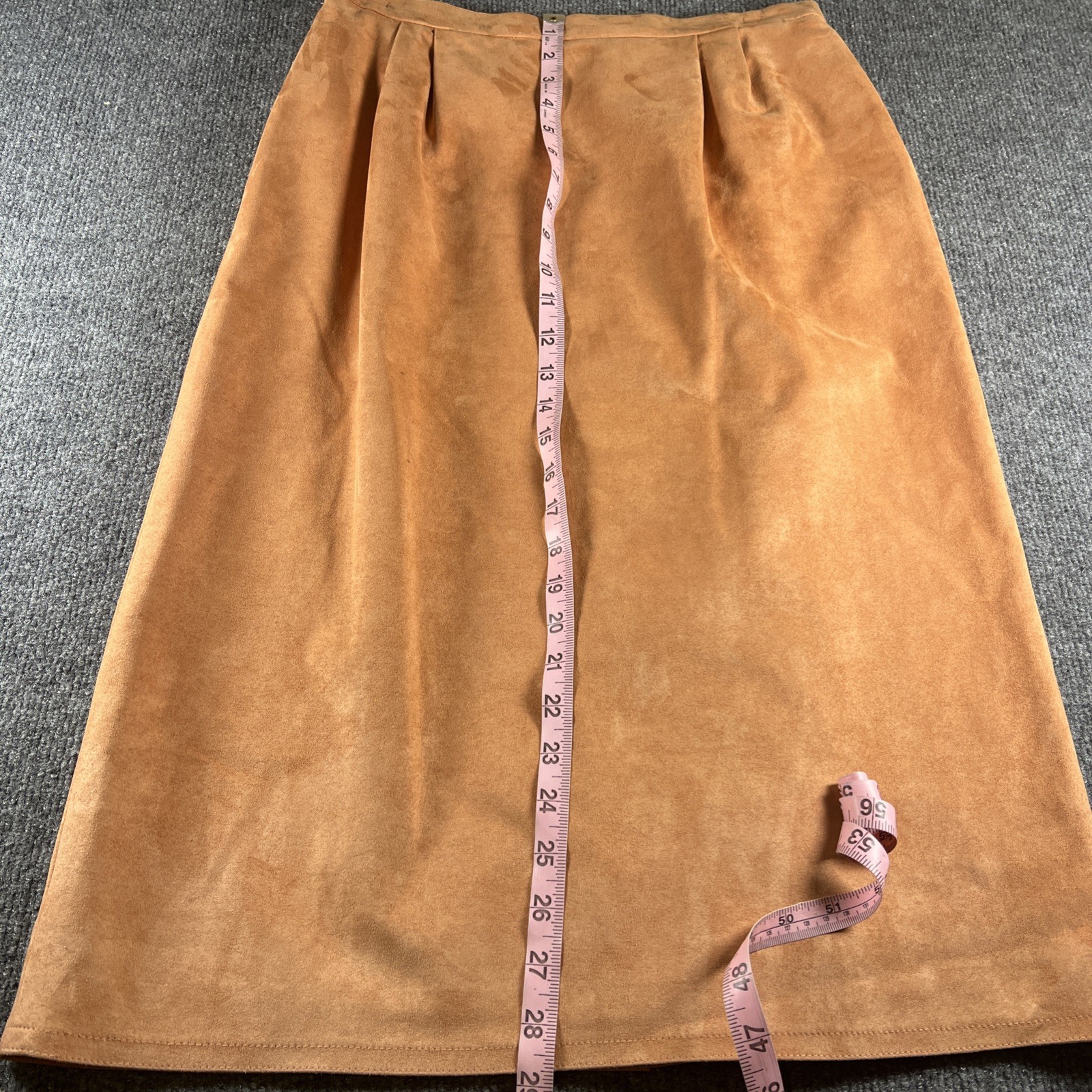 Vintage Patchington Suedmore Jacket And Skirt Peach Size 12 With Tags