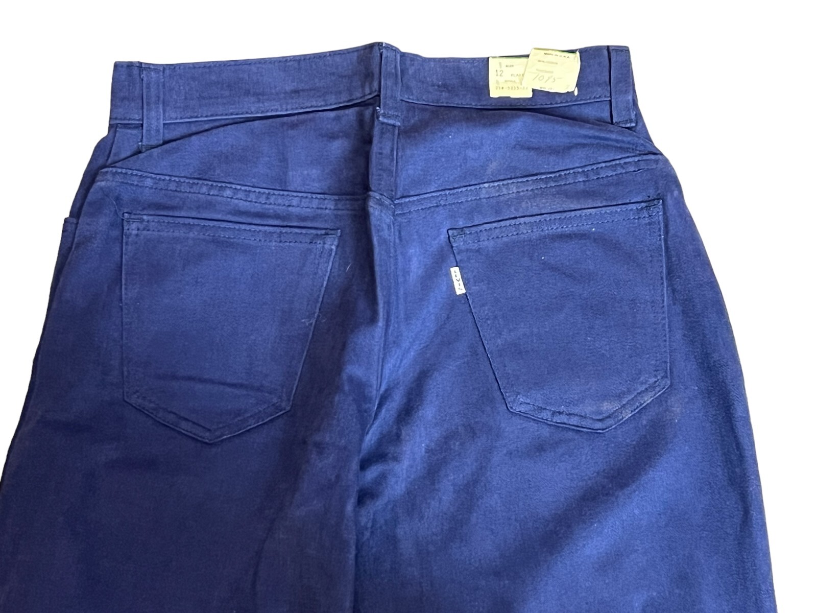 NOS M Big E VTG 70s Brushed SANFORIZED Cotton Levis for Gals Flares Womens Jeans