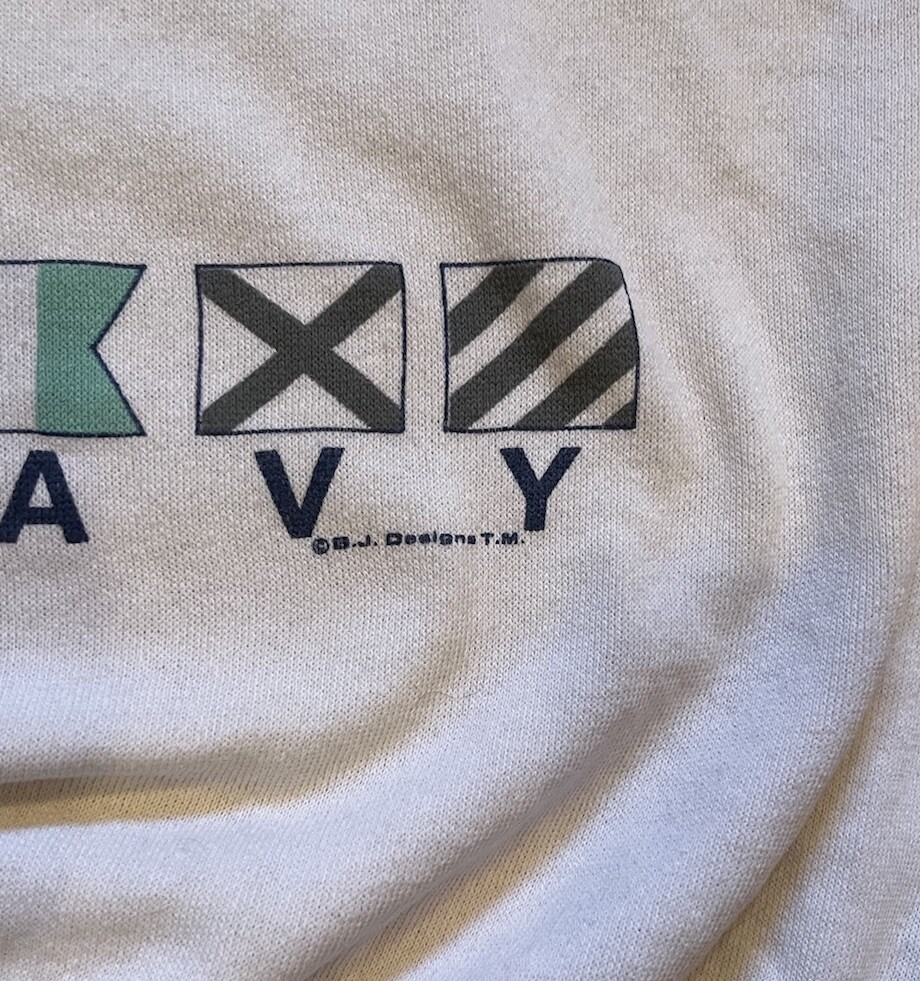 Vintage 90’s Pinwheels Women L Sweatshirt Mediterranean Fleet Royal Navy USA