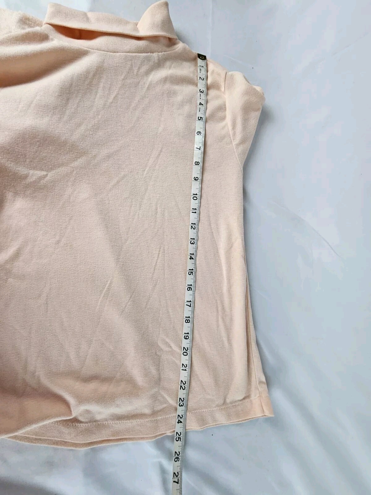 Vtg Womens Headliners Tommy Hilfiger Collection Peach Turtleneck Size Small
