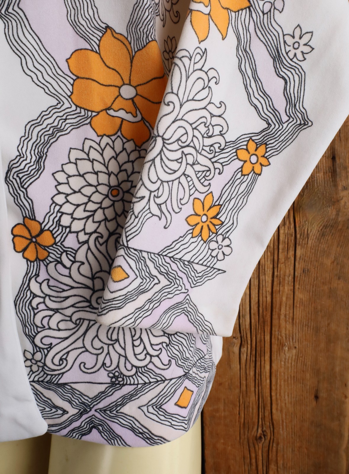 Vintage 70’s Jane Colby Retro Floral Pattern Shirt Blouse Size Large