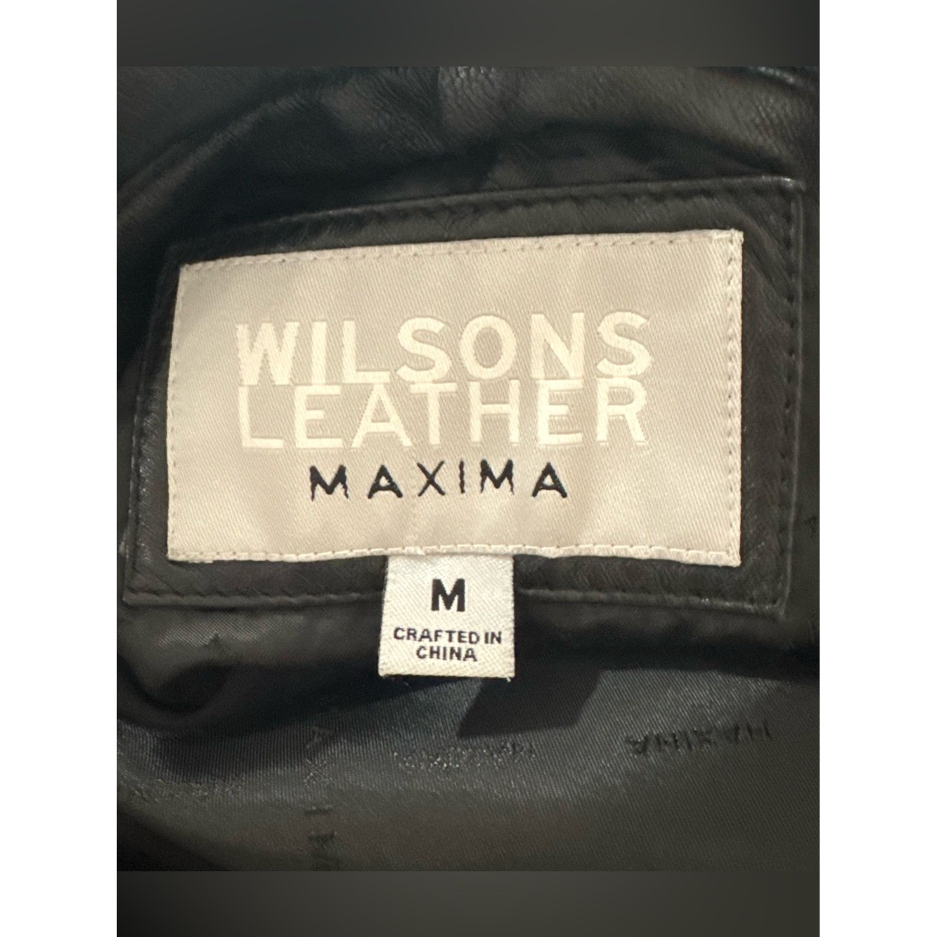 Vintage Wilsons Leather Maxima Ladies Jacket 100% Leather Medium Black