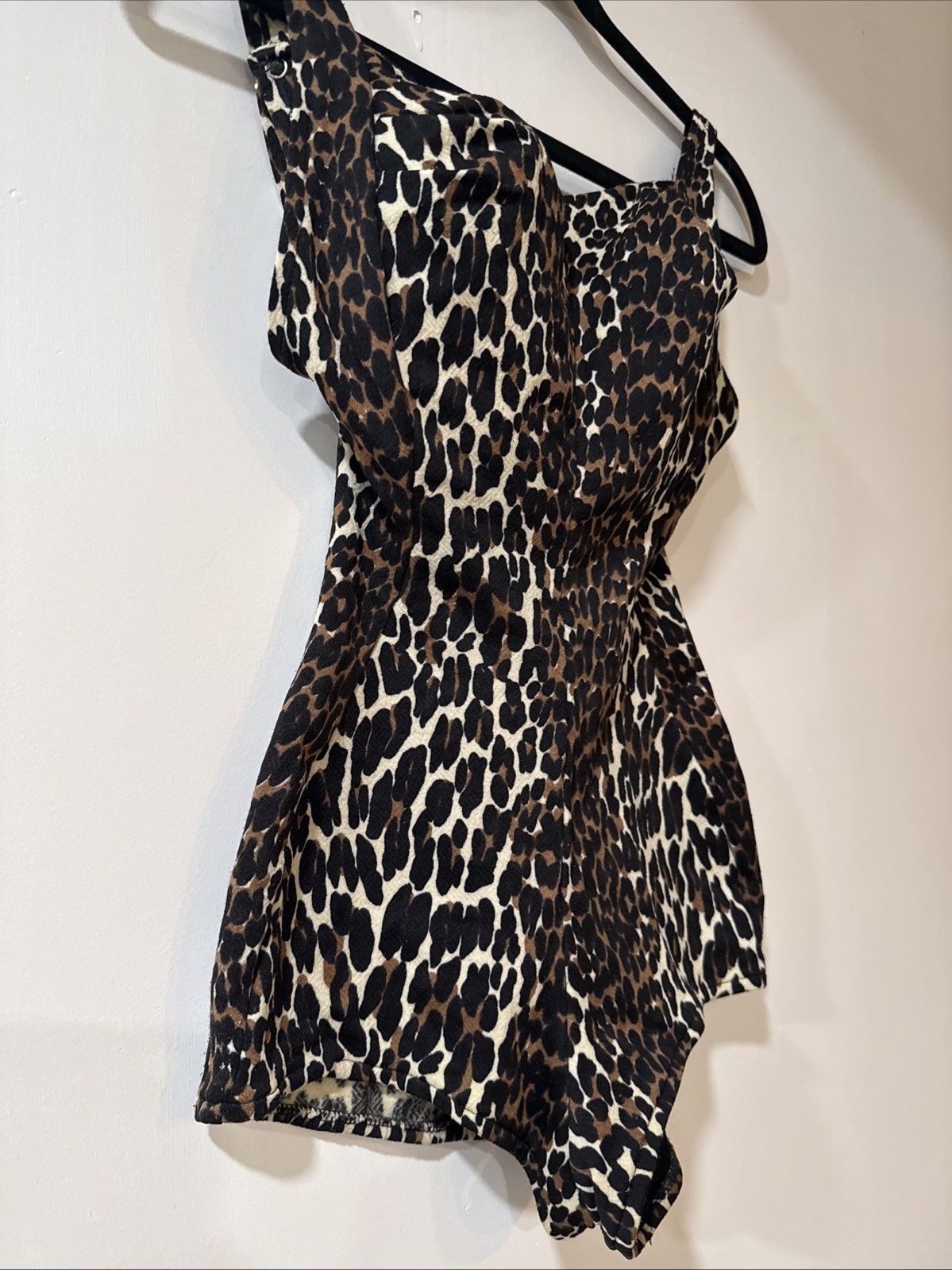 1950s Pinup Cole of California Leopard Print Swimsuit