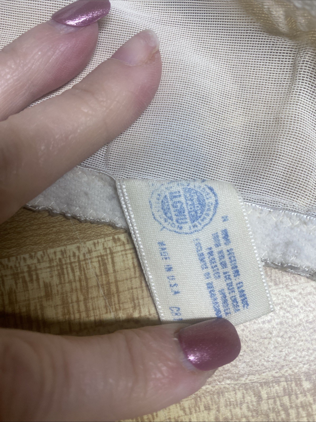 Vintage Lace Pretty Bali 3620 Underwire Bra Cream Sz 36C Pointy Union Label