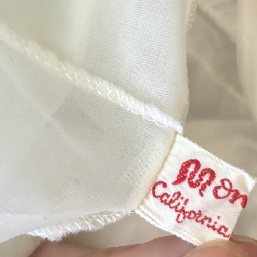 Vintage Light Blue Slip Dress White Overlay Size XS/S? Fairy Coquette Twee Sheer