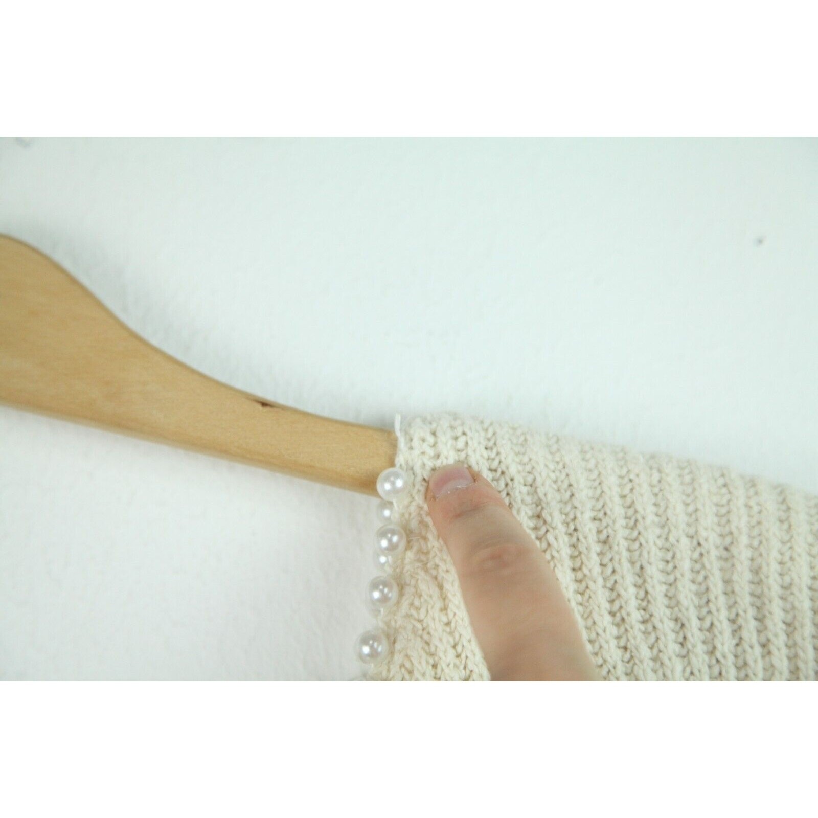 Vintage Womens Small Silk Angora Knit Top Pearlcore Preppy Cottagecore Coquette