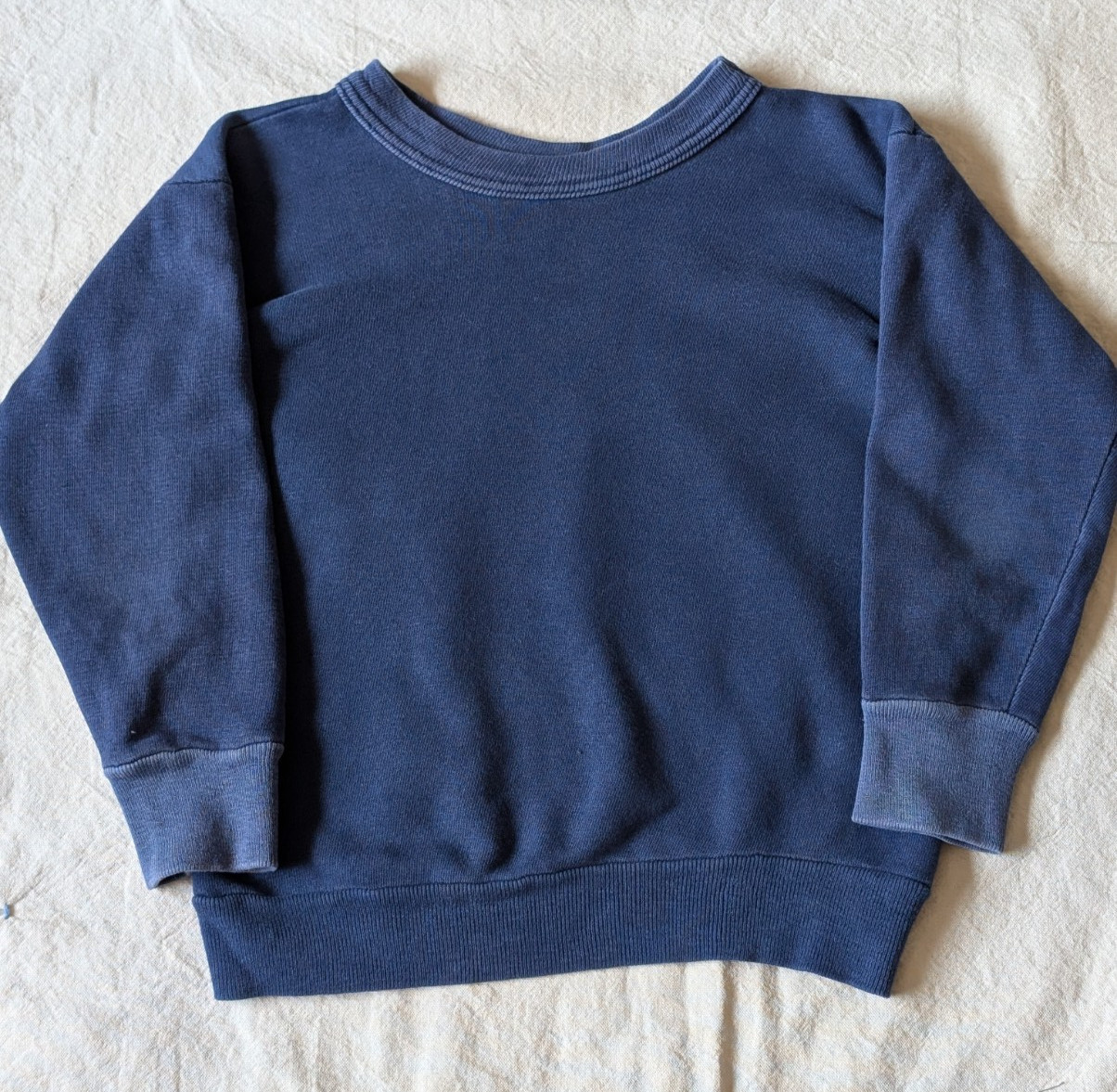 Norwich Vintage 60s Navy Blue All Cotton Classic Sweat Shirt Youth LG Women XXS
