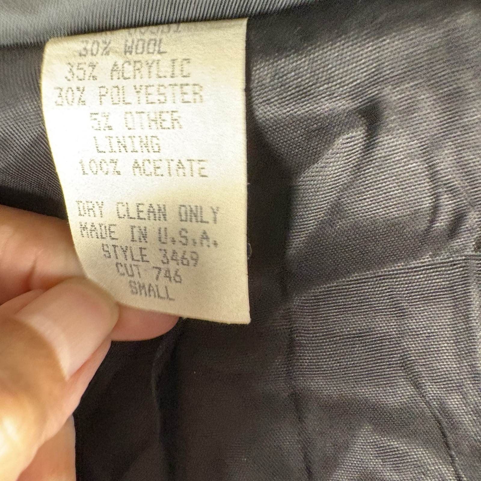VTG CIRCLE T Western Blanket Blazer Jacker Women’s Size S Charcoal Gray Lined