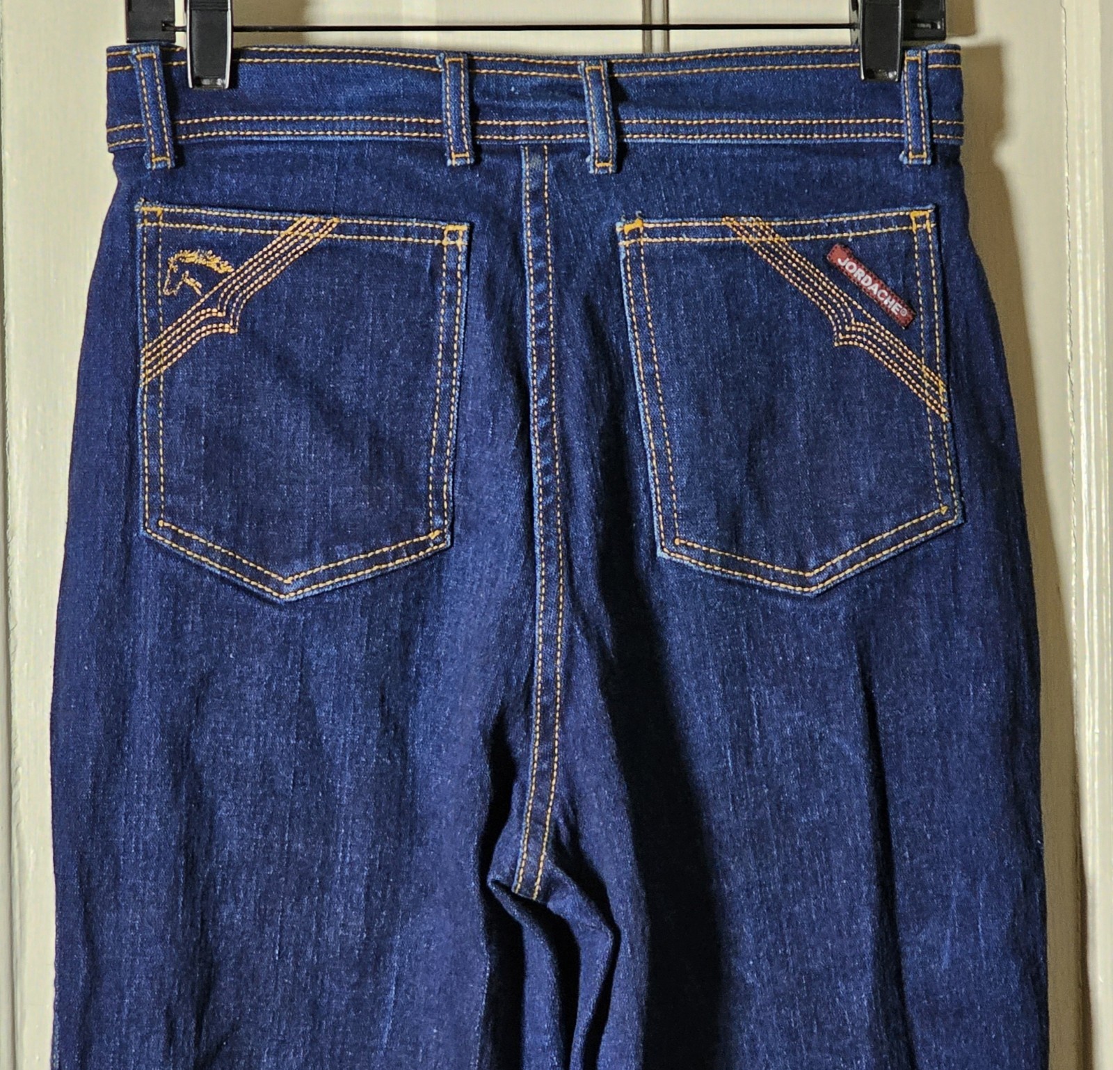 VTG 80’s Jordache Jeans Women Size 12 29×32 Dark Blue Denim Horse Head Retro Mom