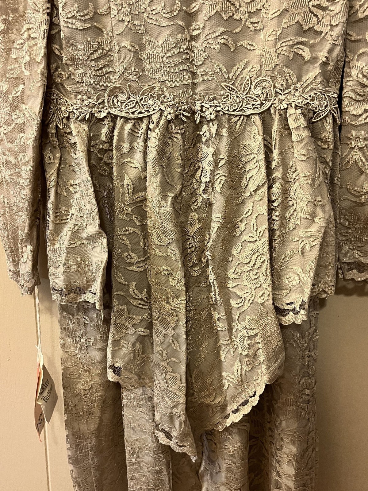 Vintage Lace Dress with Jacket Bari Protas Cachet Size 7/8 NEW with Tag
