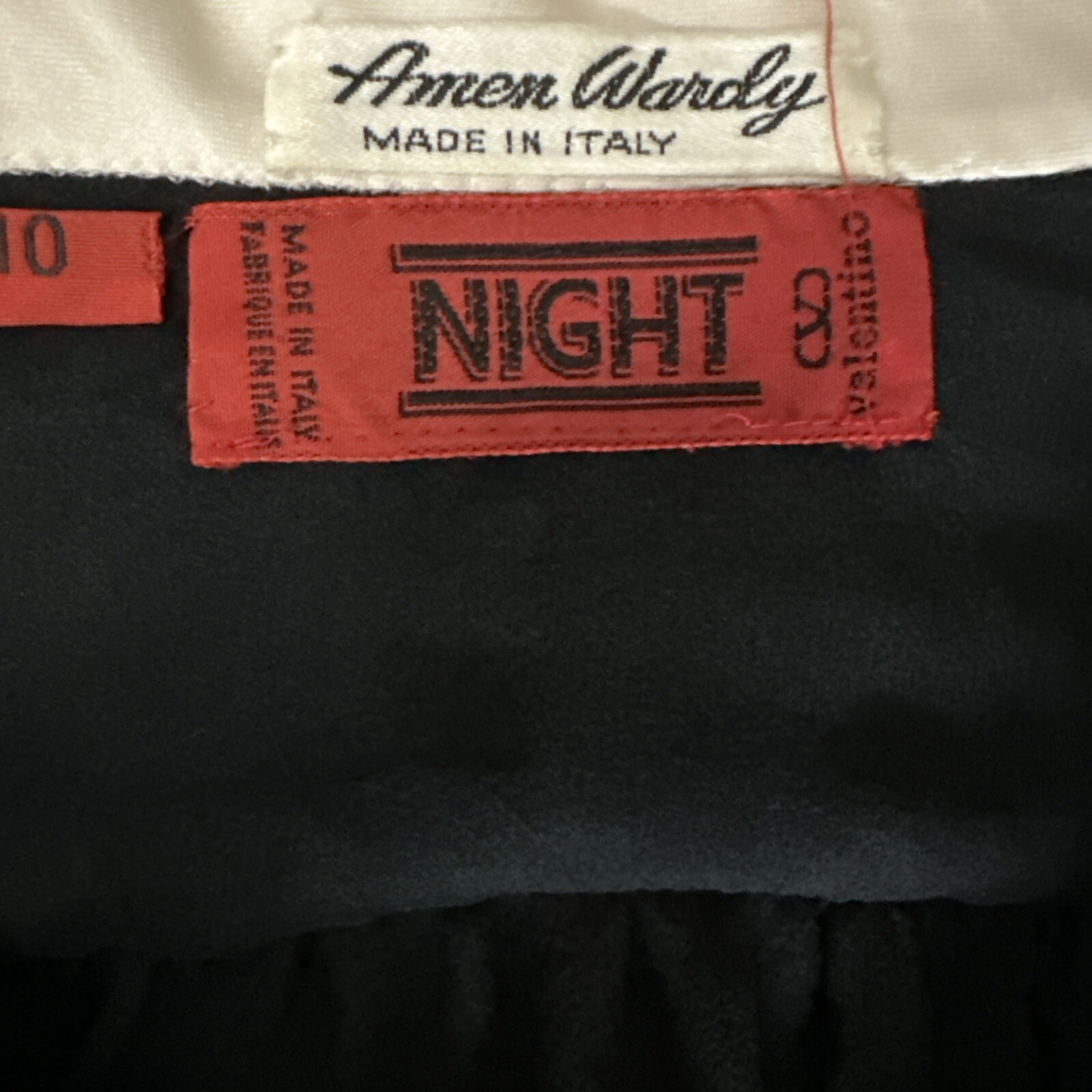 Vintage 70s DISCO VALENTINO night Sheer Sexy Swarovski Cristals Studded Blouse