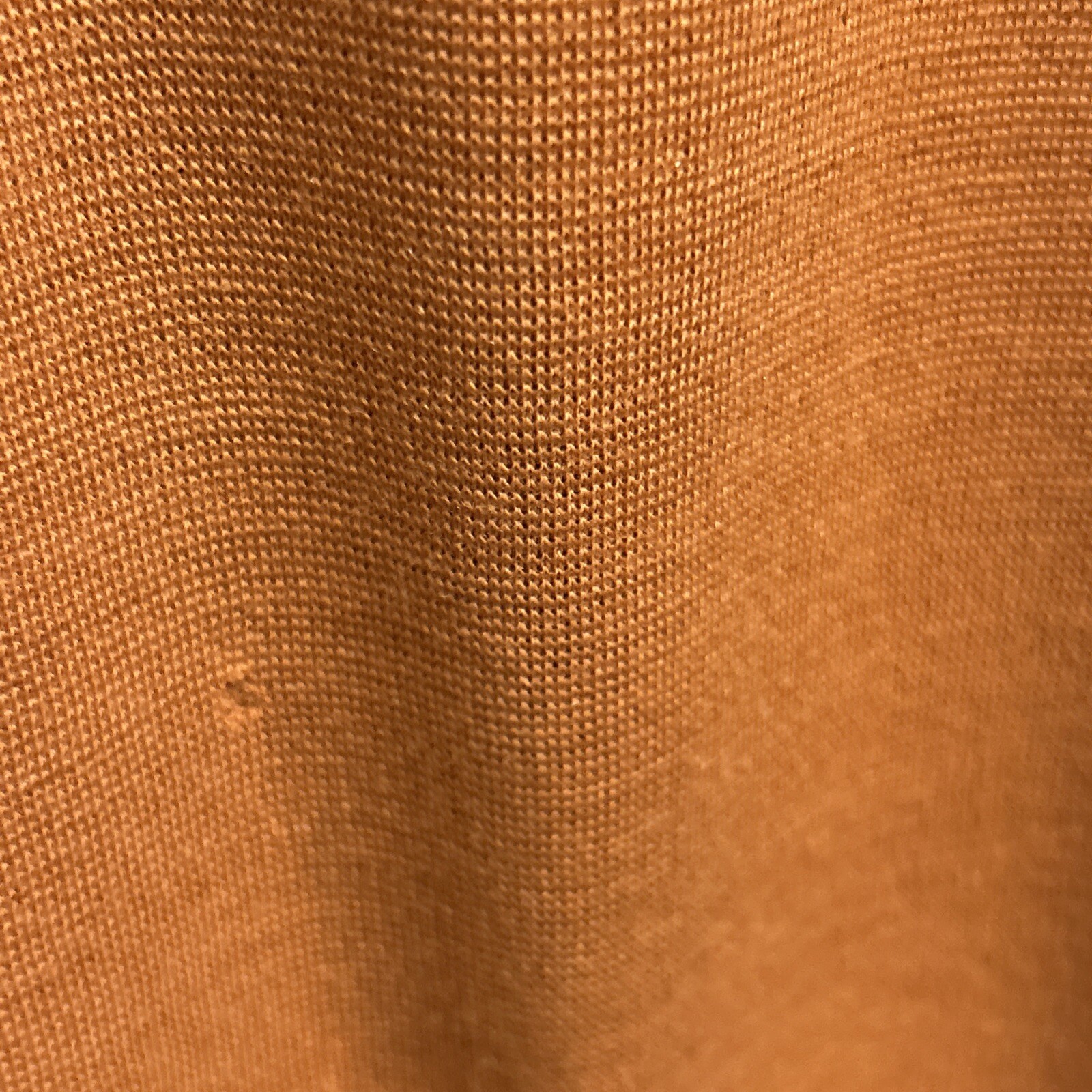 Vintage 70s jumper burnt orange color Chuck Howard boutique damage see DAMAGE
