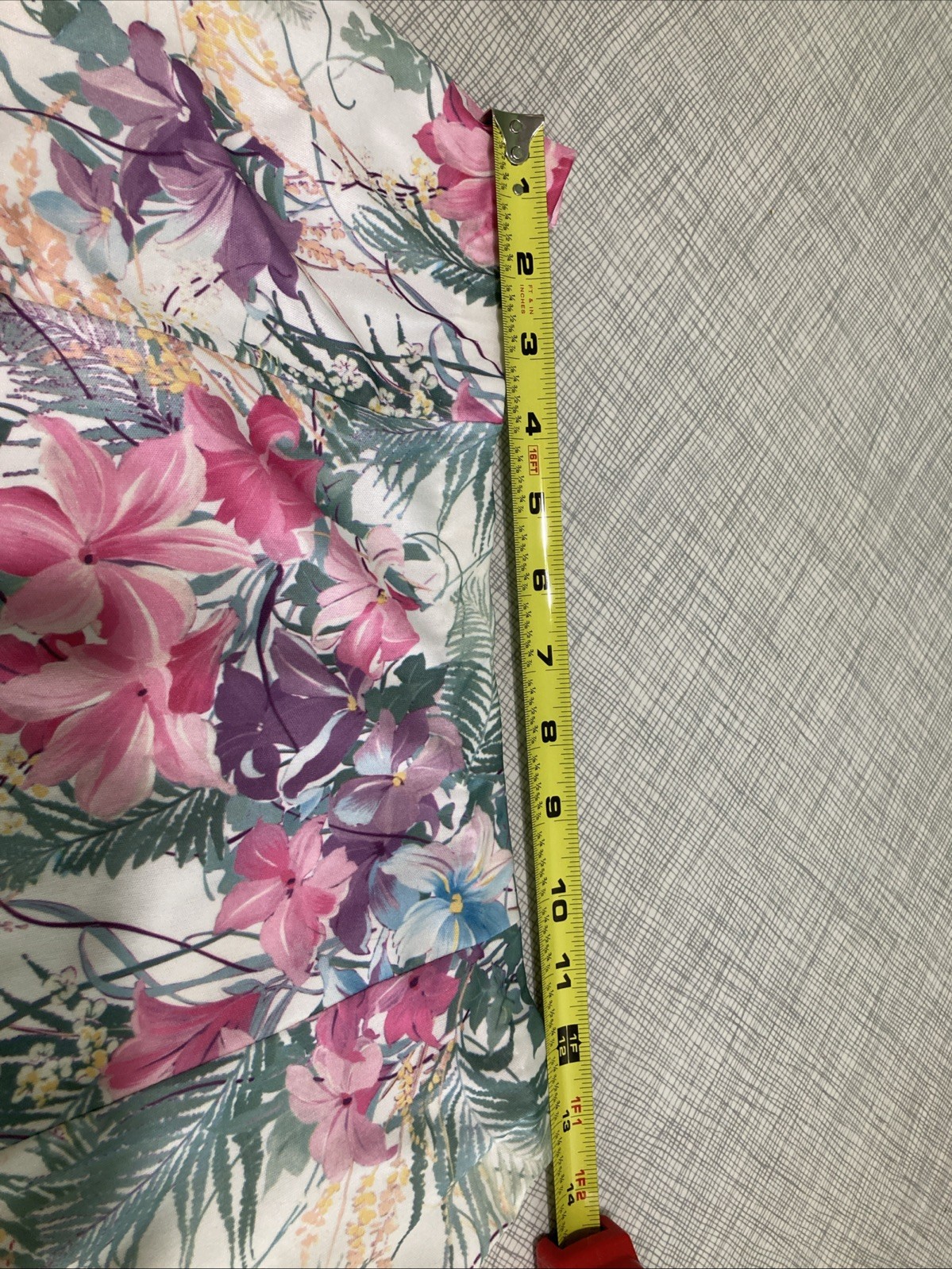 Vtg 80s Cottagecore Floral Skirt Set 2pc Popover Flutter Sleeve Secretary XS S