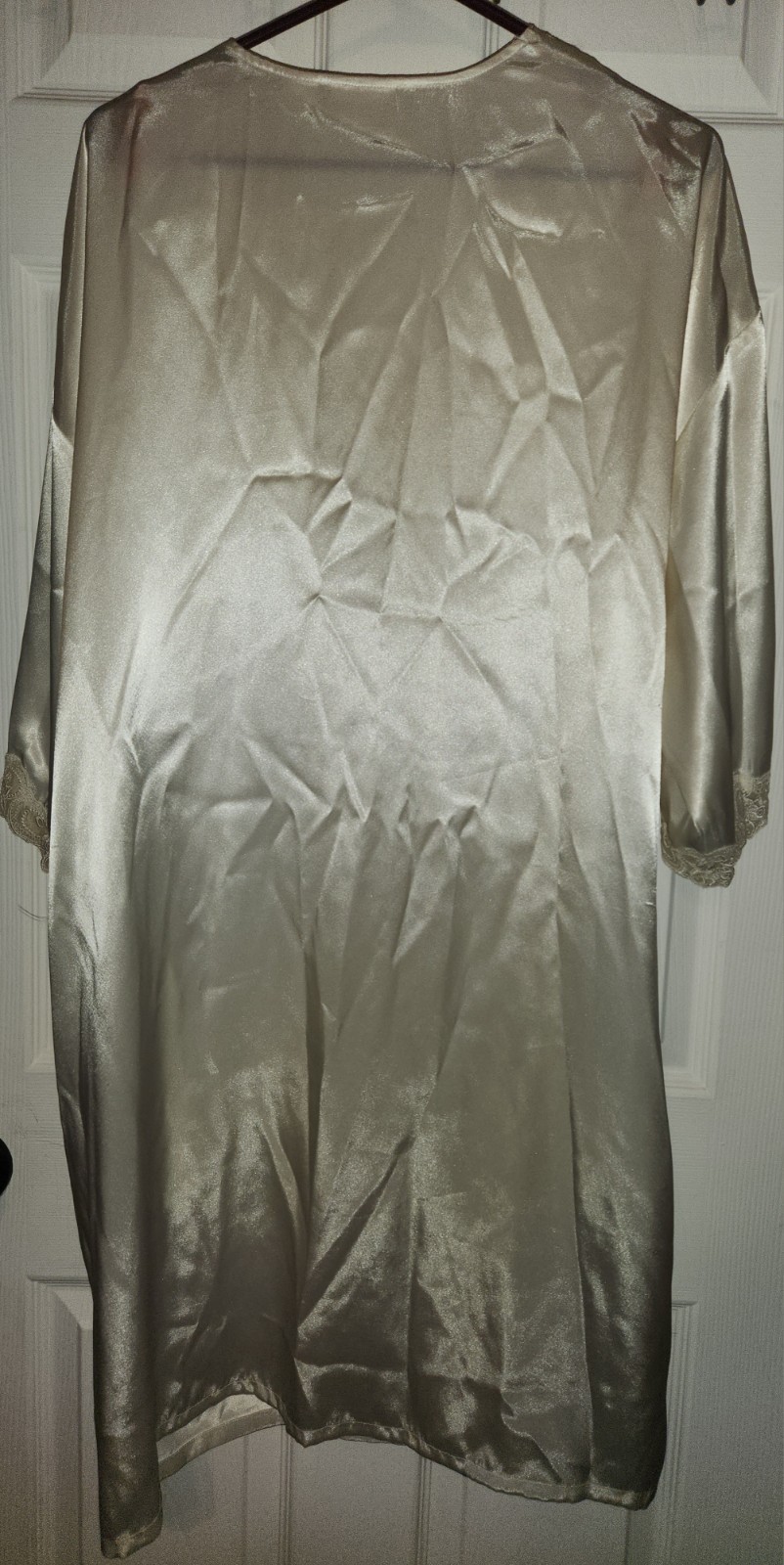 Vintage 70s/80s Sears Intimo Amore Robe | Ivory Lingerie Loungewear 105