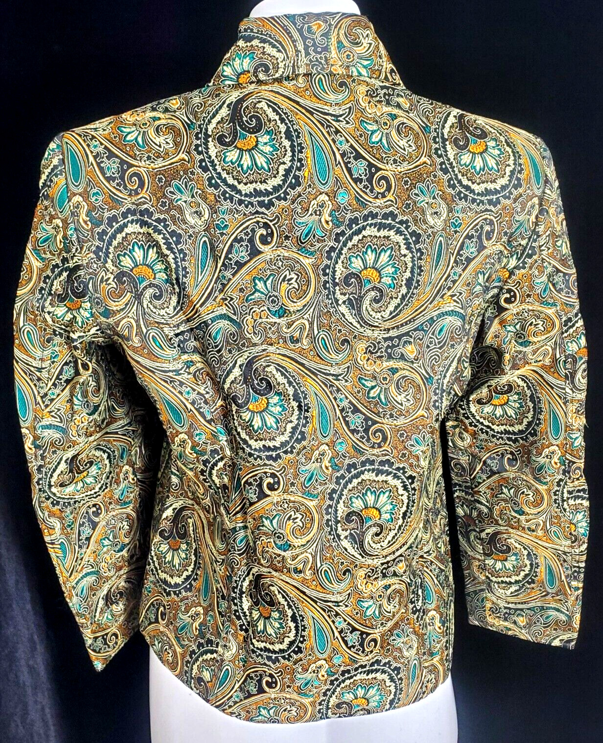 Vintage Brownstone Studios Petites Beautiful Paisley Embroidered Jacket SZ. SP