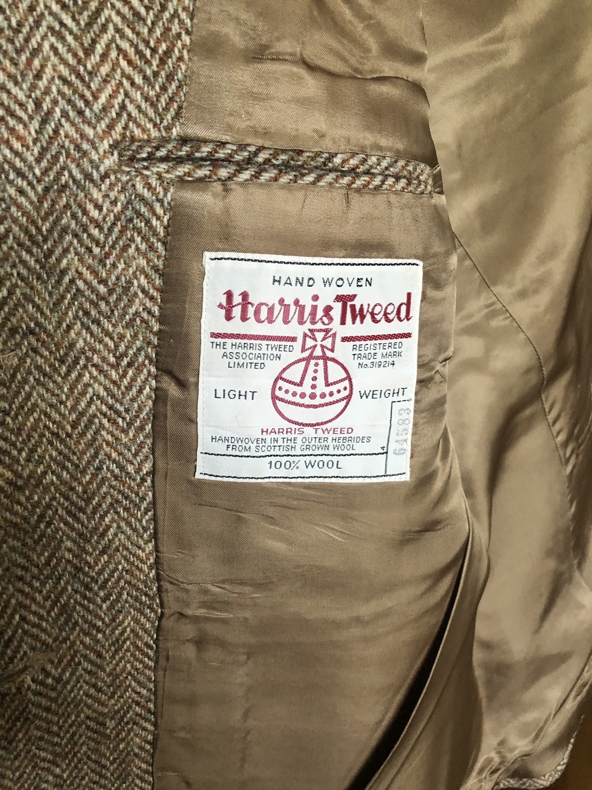 Vintage 80’s Brown Harris Tweed Jacket & Vest Set English Countryside