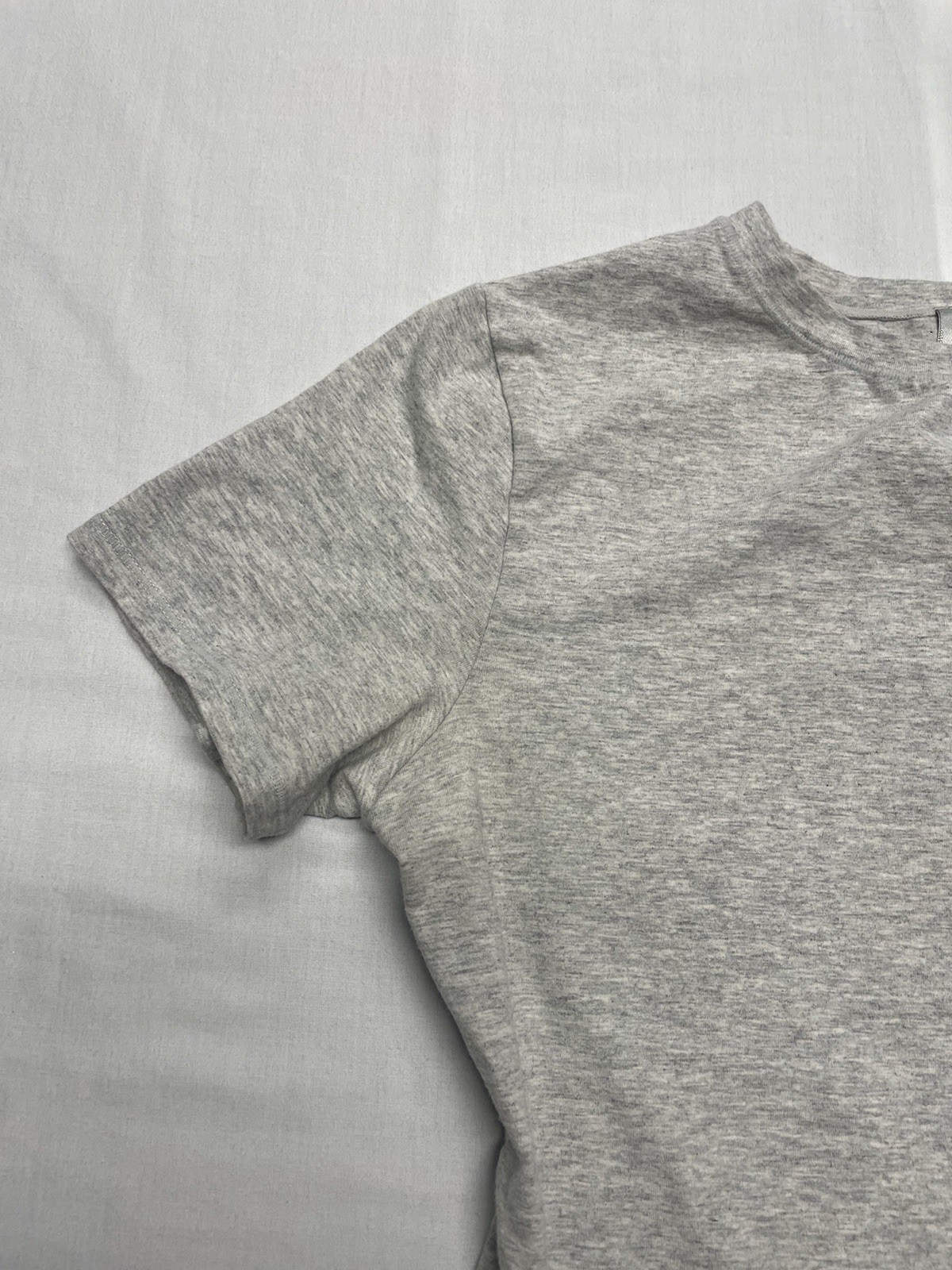 SKIMS Cotton Jersey T-Shirt in Light Gray Size M Shapewear Athleisure Kardashian