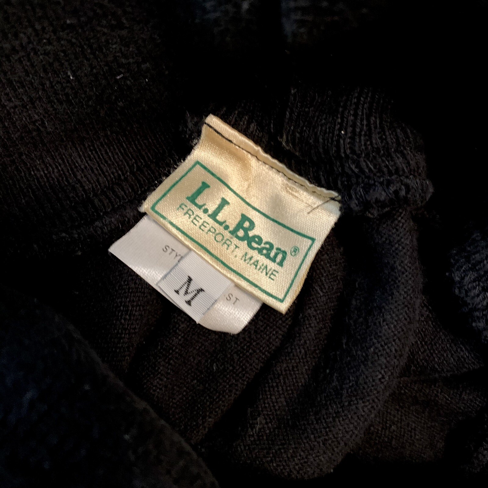 Vintage LL Bean Mulitcolor Striped Sweater Black Turtleneck Y2K 90s Medium