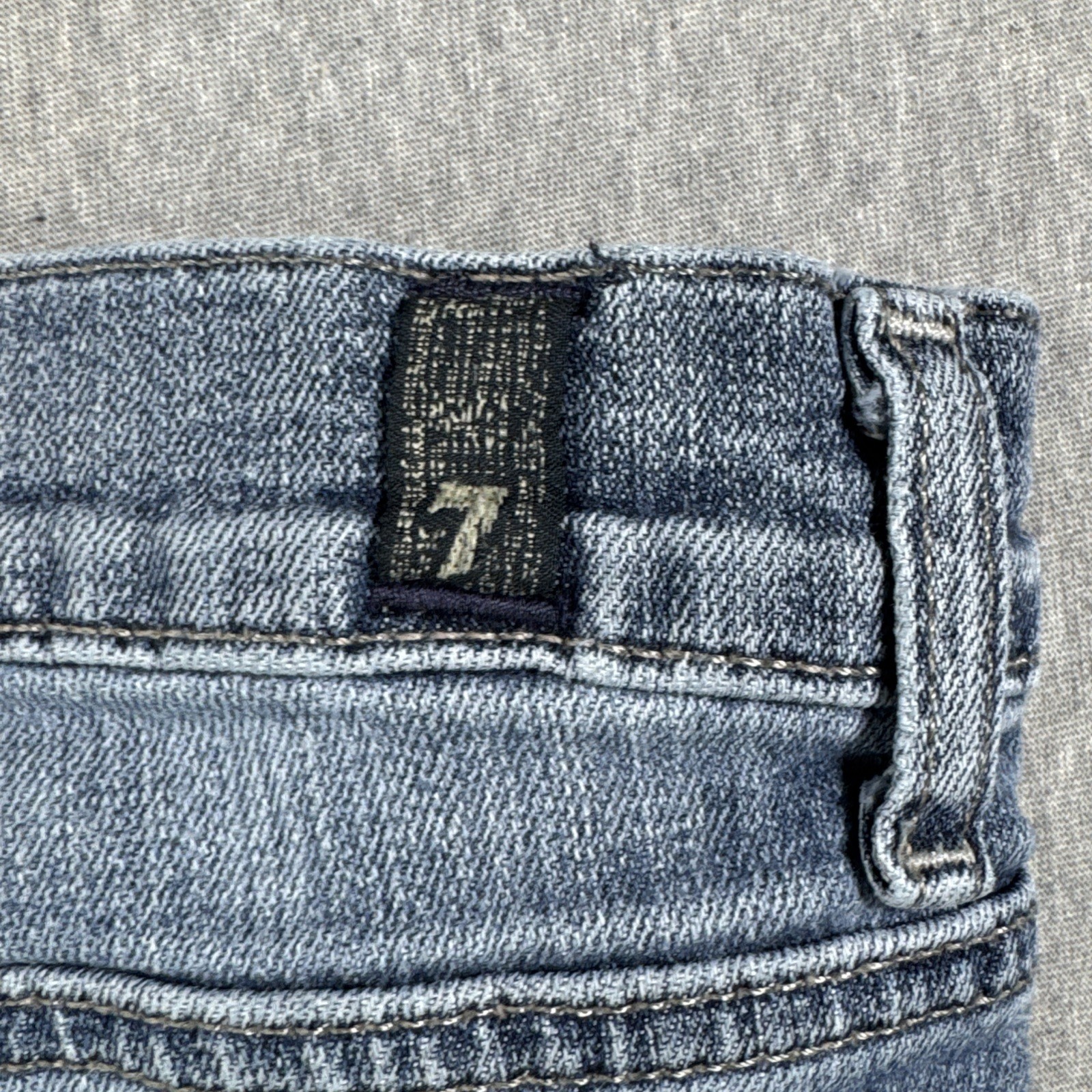 7 For All Mankind jeans Y2K women Embroidered Pocket Button Fly Standard Size 38
