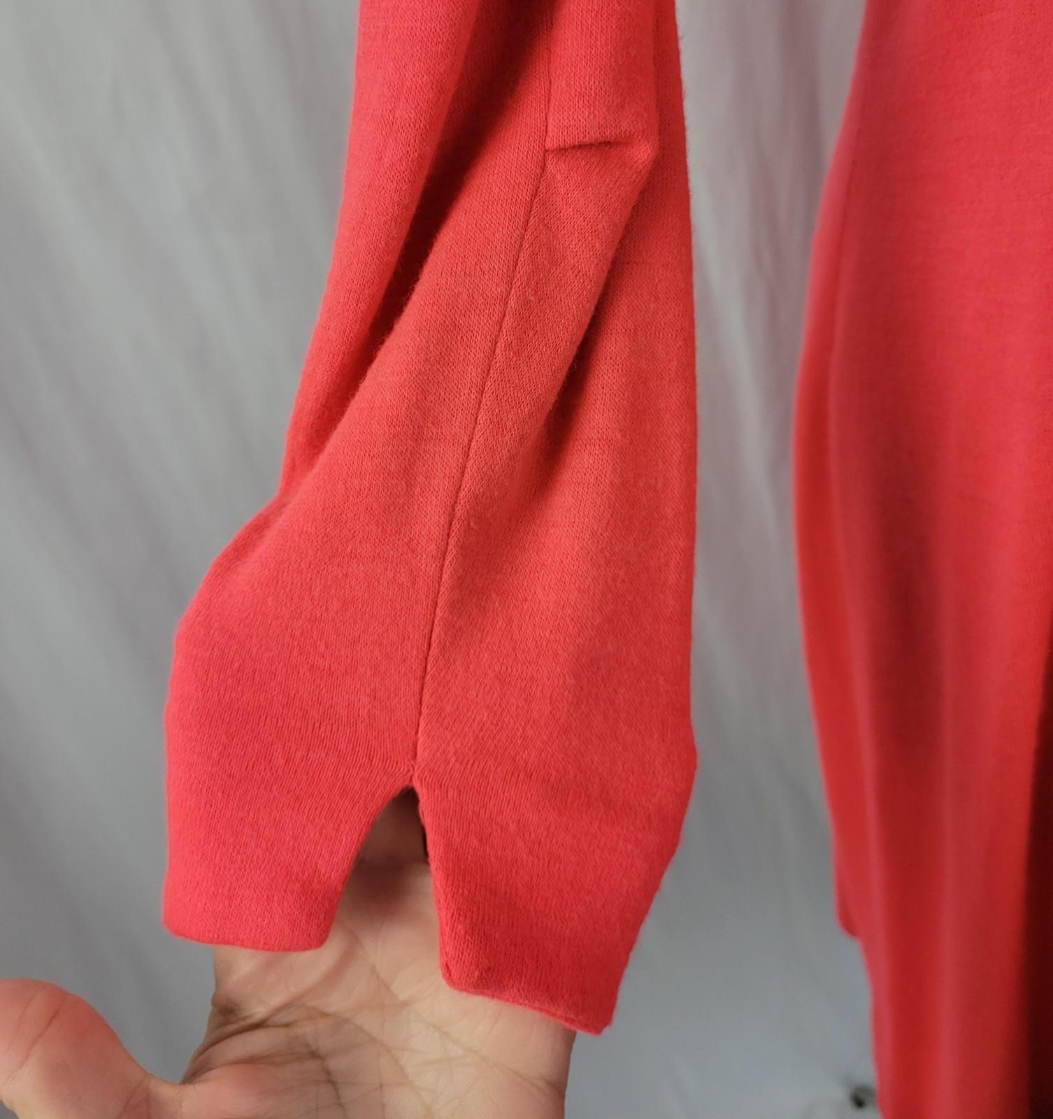 Vintage Lady Carol Coral Knit Princess Seamed Dress w Lining Size MED?
