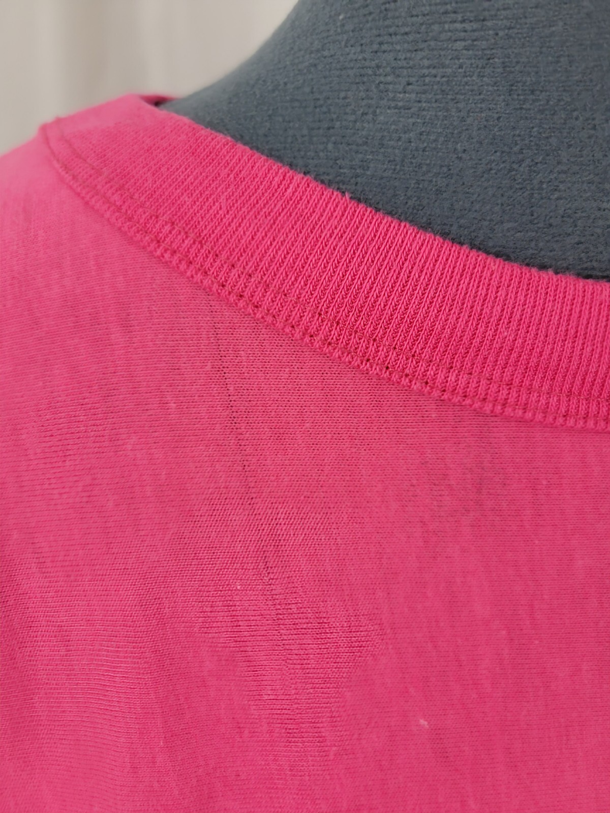 Vintage Project America Dropped Shoulder Top in Pink w Fitted Waist Size L?