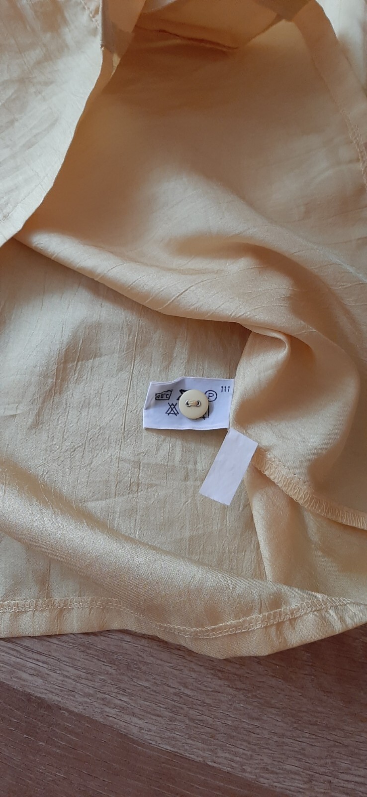 Vintage Blouse 80s, Yellow, Shoulder Pads, Viscose