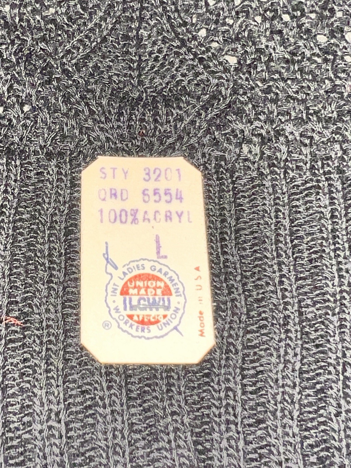 NEW VTG JCPenney Light Weight Sweater Women’s Large 100% Acrylic Made In USA