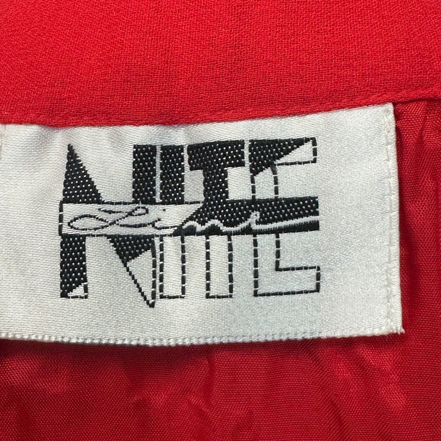 Nite Line by Deli Red 100% Silk Maxi Skirt Size 12 Formal Evening Chiffon VTG