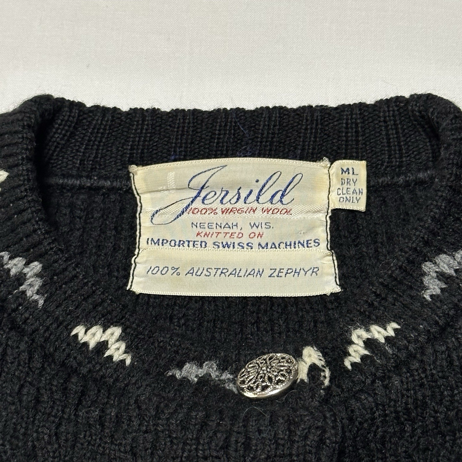Vintage Jersild Wool Cardigan Sweater