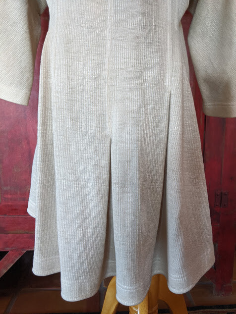 Vintage Henri Bendel Knit Coat JINABE PARIS Unique Beige Sz 40 6 8 1980s France