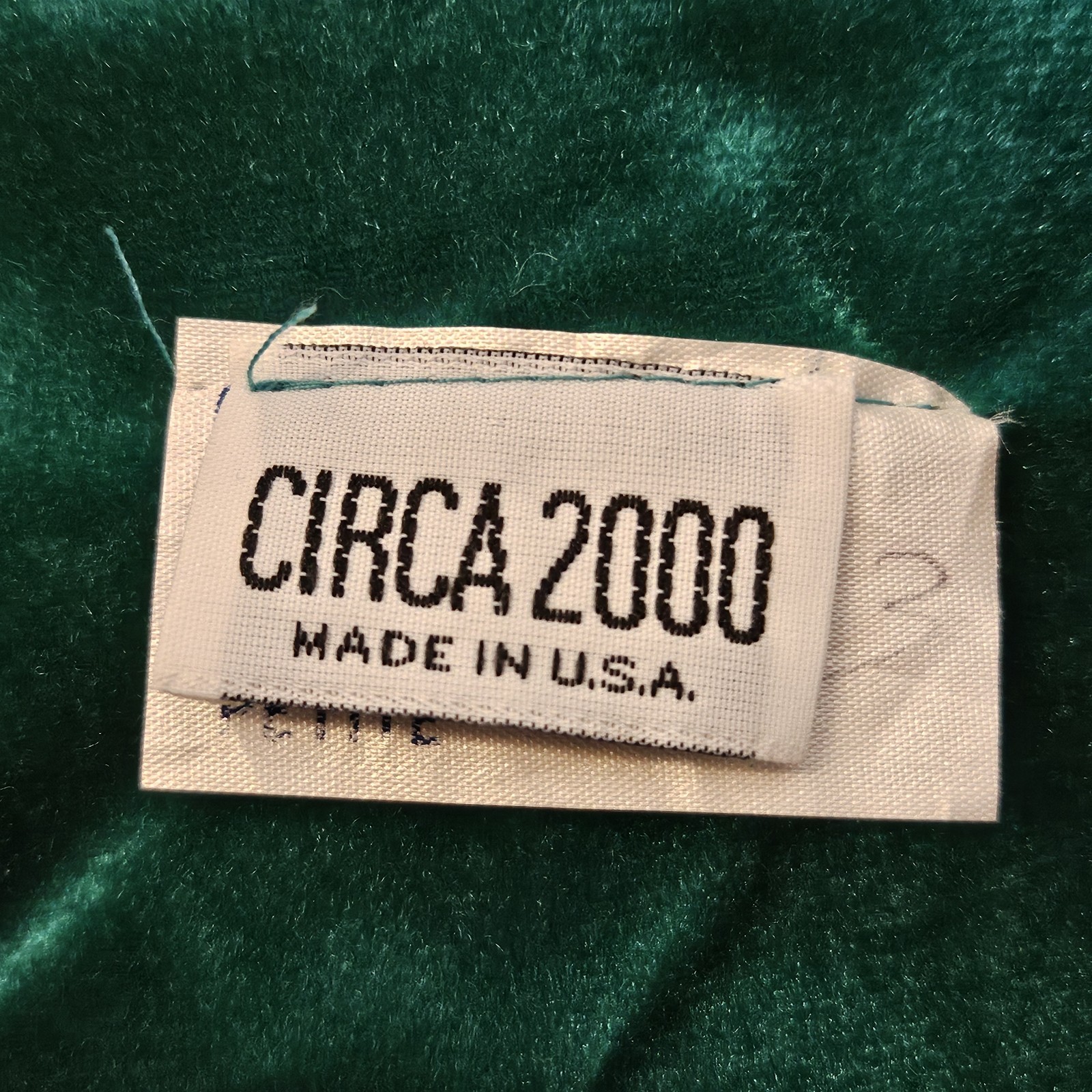 Vintage MCM Velour Embroidered Bathrobe Emerald Green Women’s Petite USA
