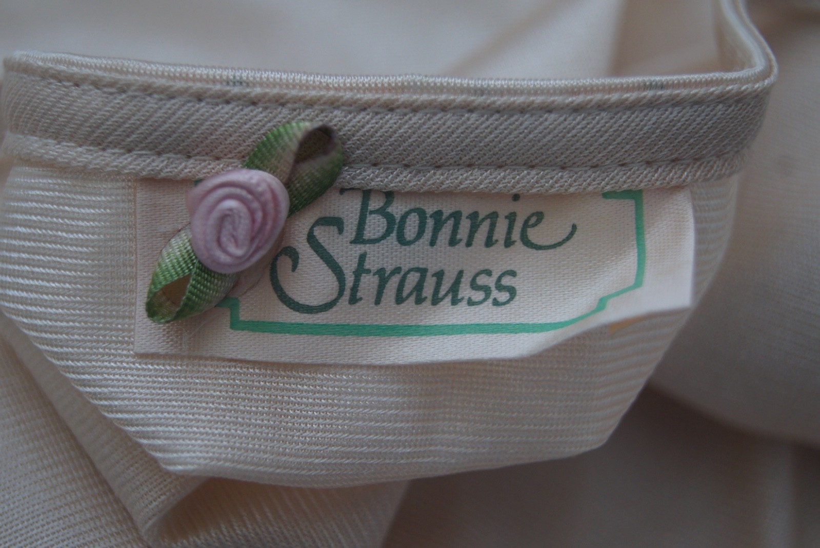 Bonnie Strauss Nightgown Vintage Slip Dress Long 1990s