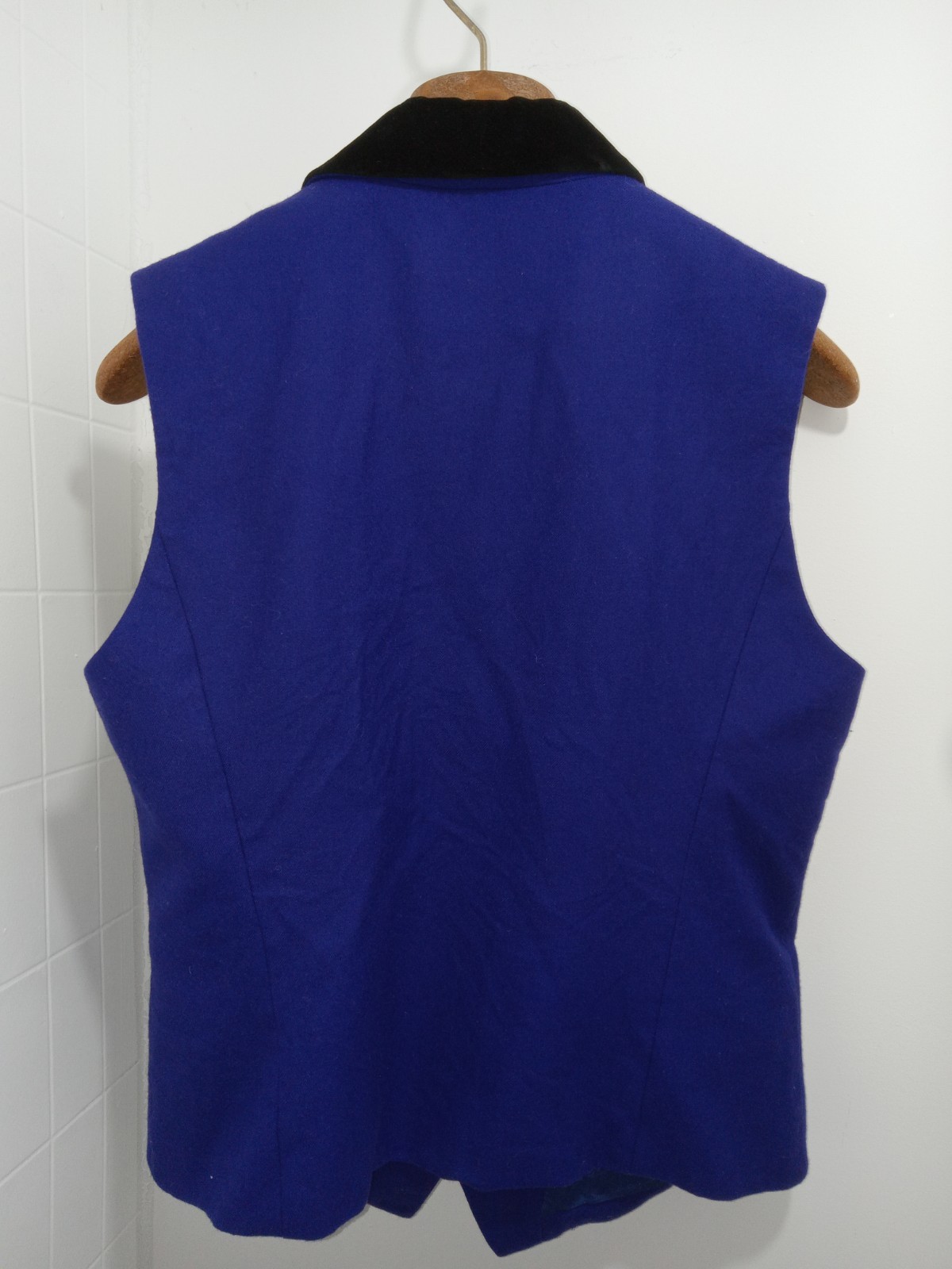Vtg 90s Purple Vest Pure Wool And Velvet Vest – Size 8 Casual Corner Corp Chic