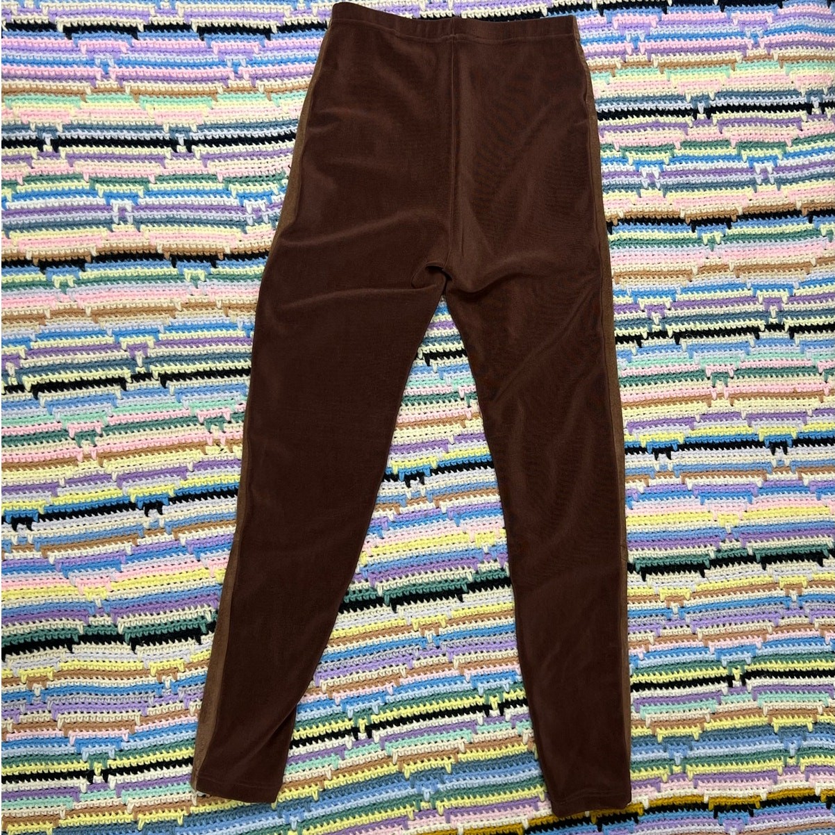 Vintage 80s Bisou Bisou Paris Brown Suede Riding Trouser Leggings