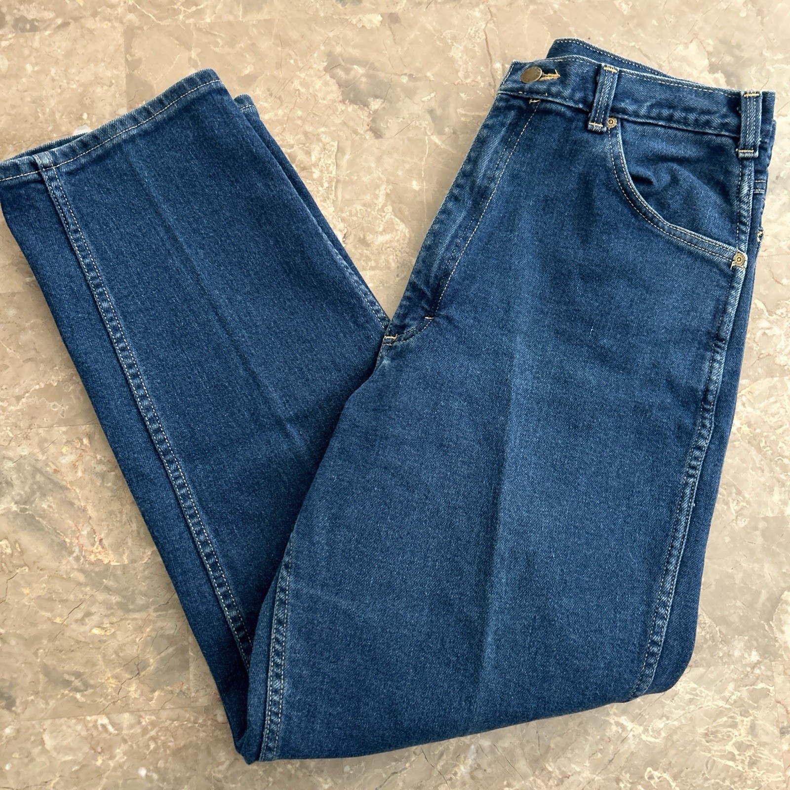 Vintage 80s Cascade Blues High Waisted Tapered Jeans Sz 16 32×28 USA Made