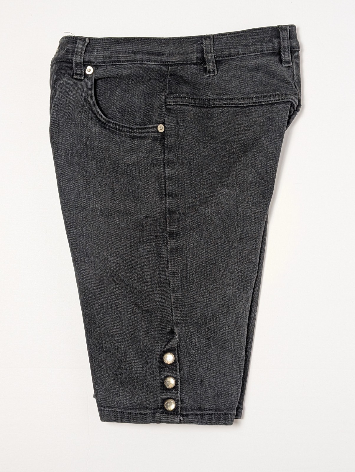 Vtg. 1990s Women’s Denim Republic Black Denim Jean Shorts Juniors Size 9/10 VG