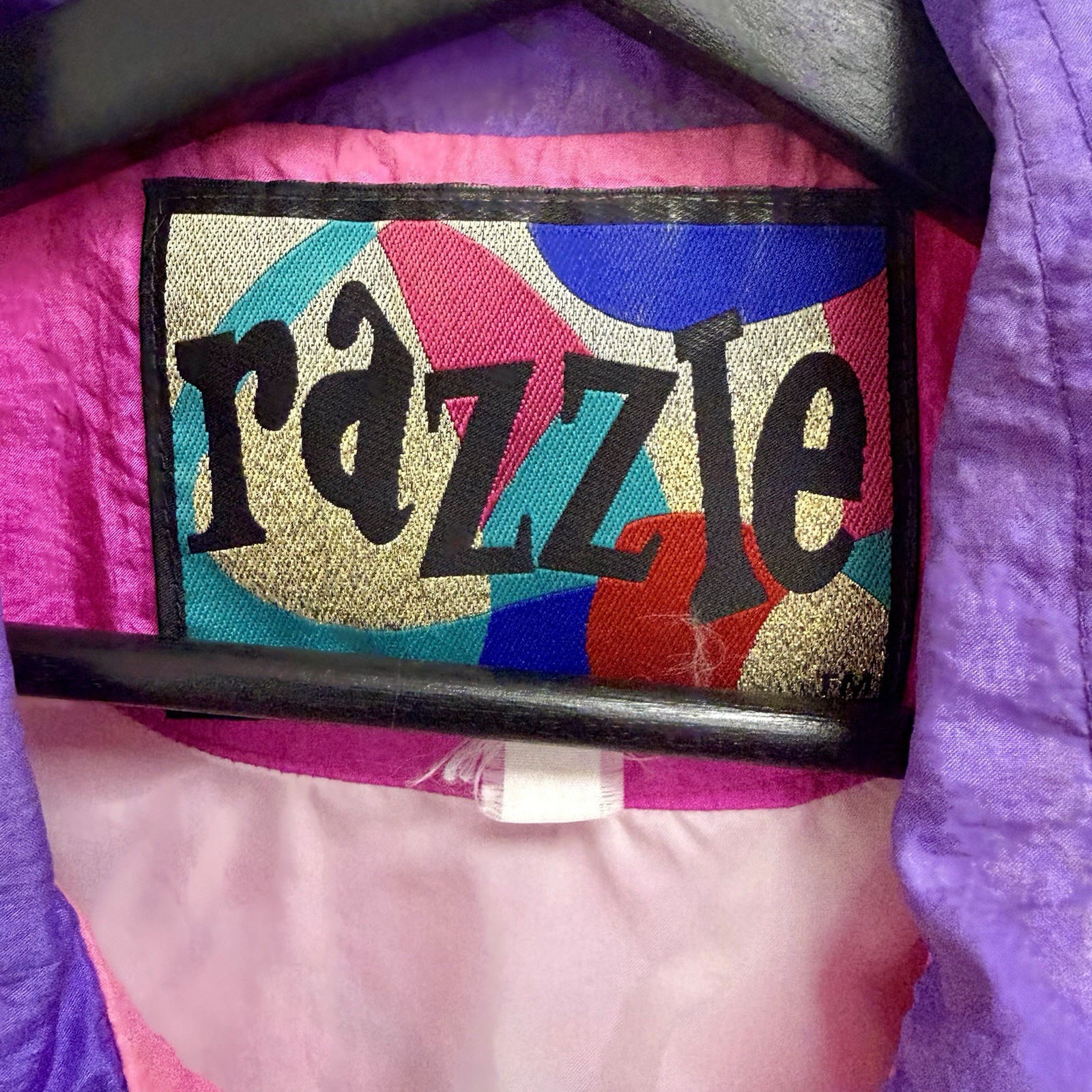 Vintage 1980s Dazzle Classic Windbreaker Jacket VHS