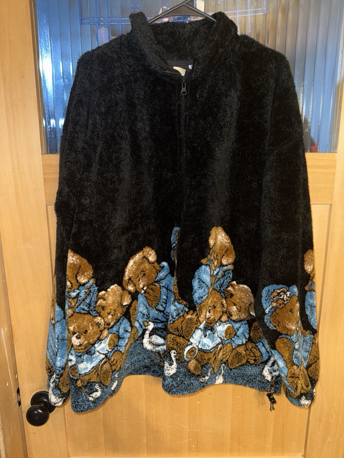 VTG 90s Teddy Bears Mazmania Fleece Full Zip Unisex Jacket XL USA