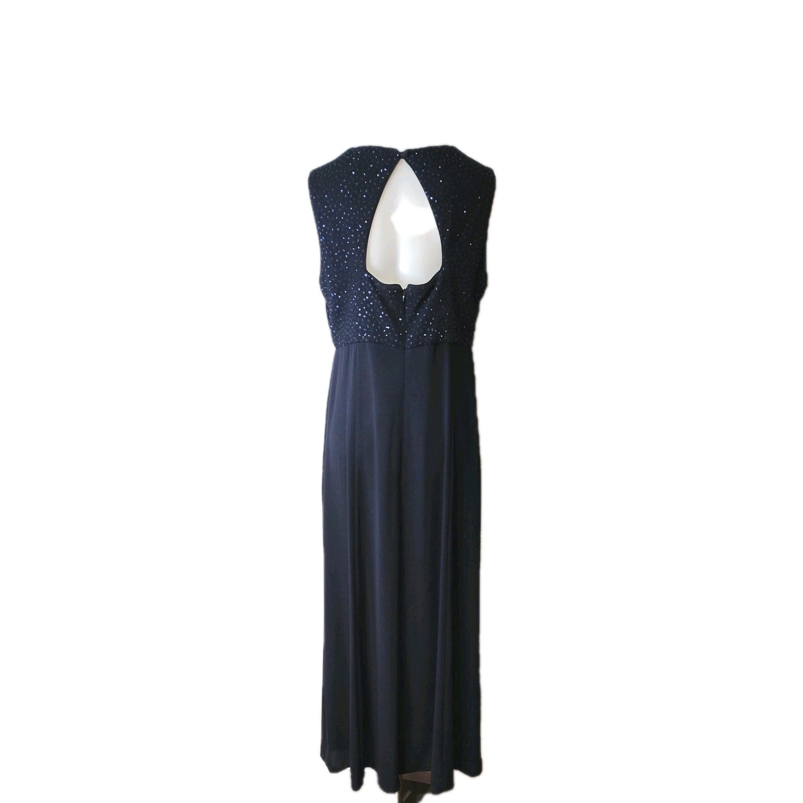 David Warren New York blue Formal Long women’s Dress Gown Sz 16